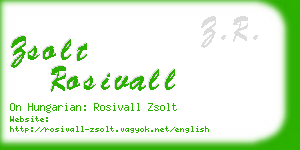zsolt rosivall business card